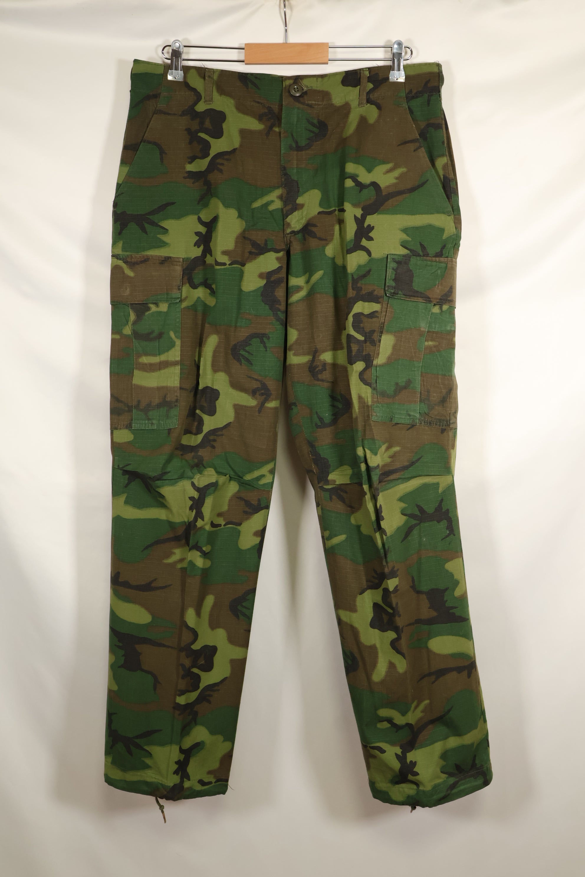 1968 Contract Ripstop ERDL Camouflage Jungle Fatigue Pants M-R Good Condition Used