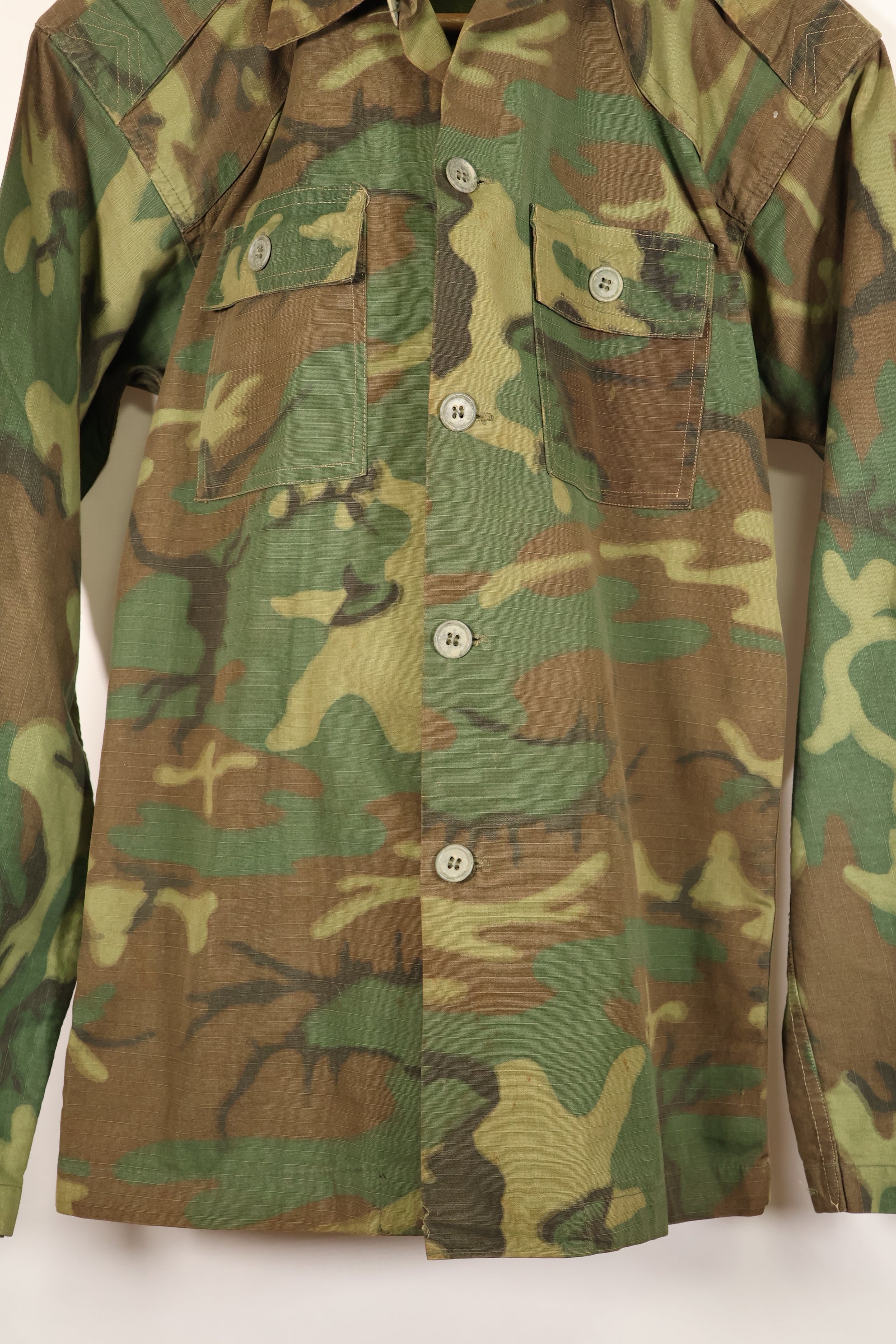 Late 1960s, South Vietnamese Army, BDQ, M59, ERDL, ripstop fabric, shirt, used