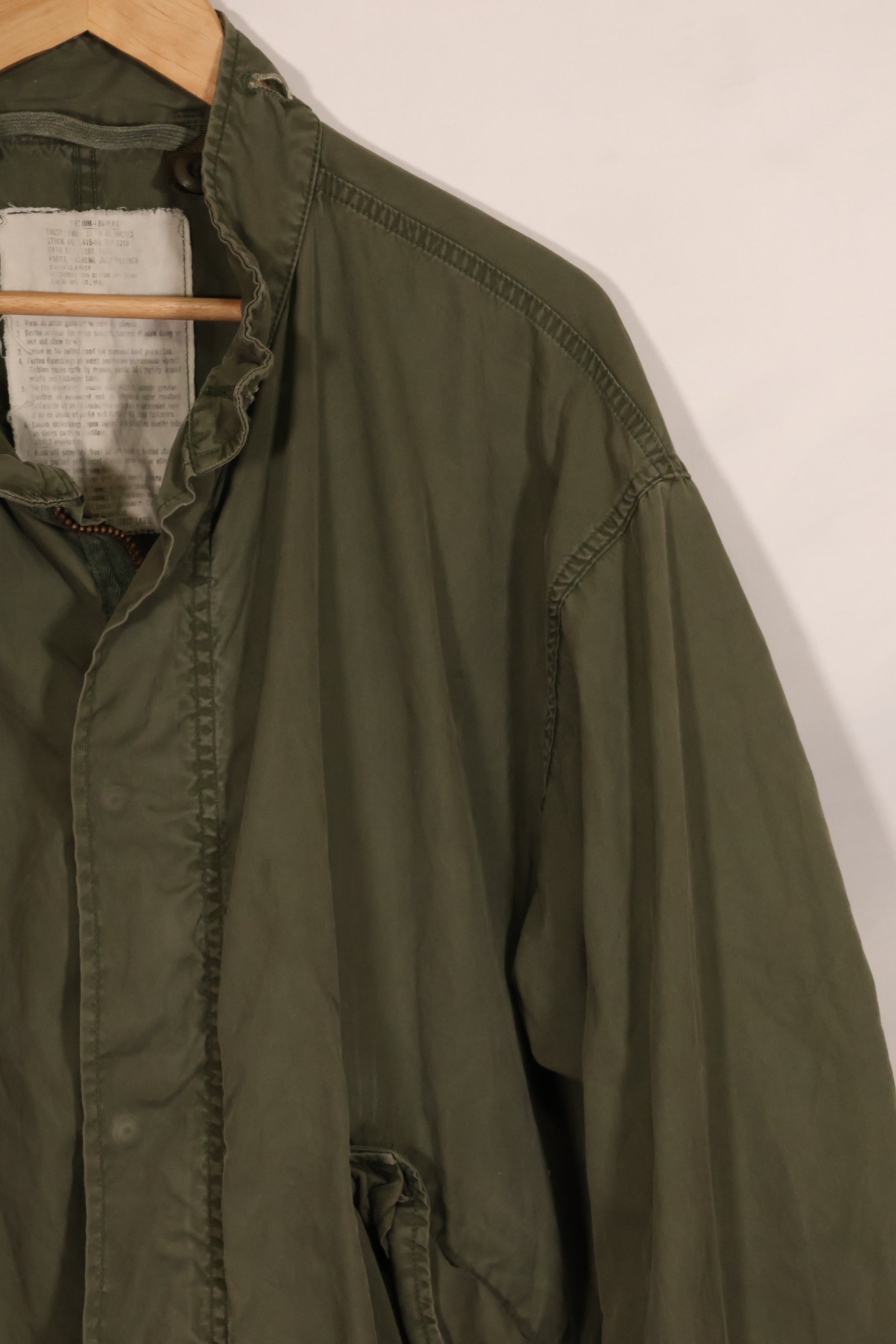 1978 Contract M-R M65 Field Parka Shell Only Used B