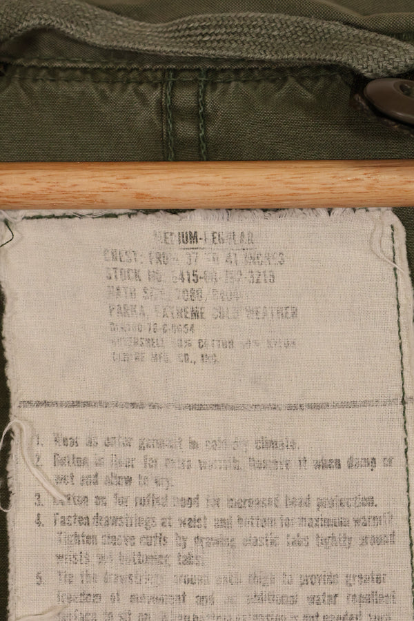 1978 Contract M-R M65 Field Parka Shell Only Used B