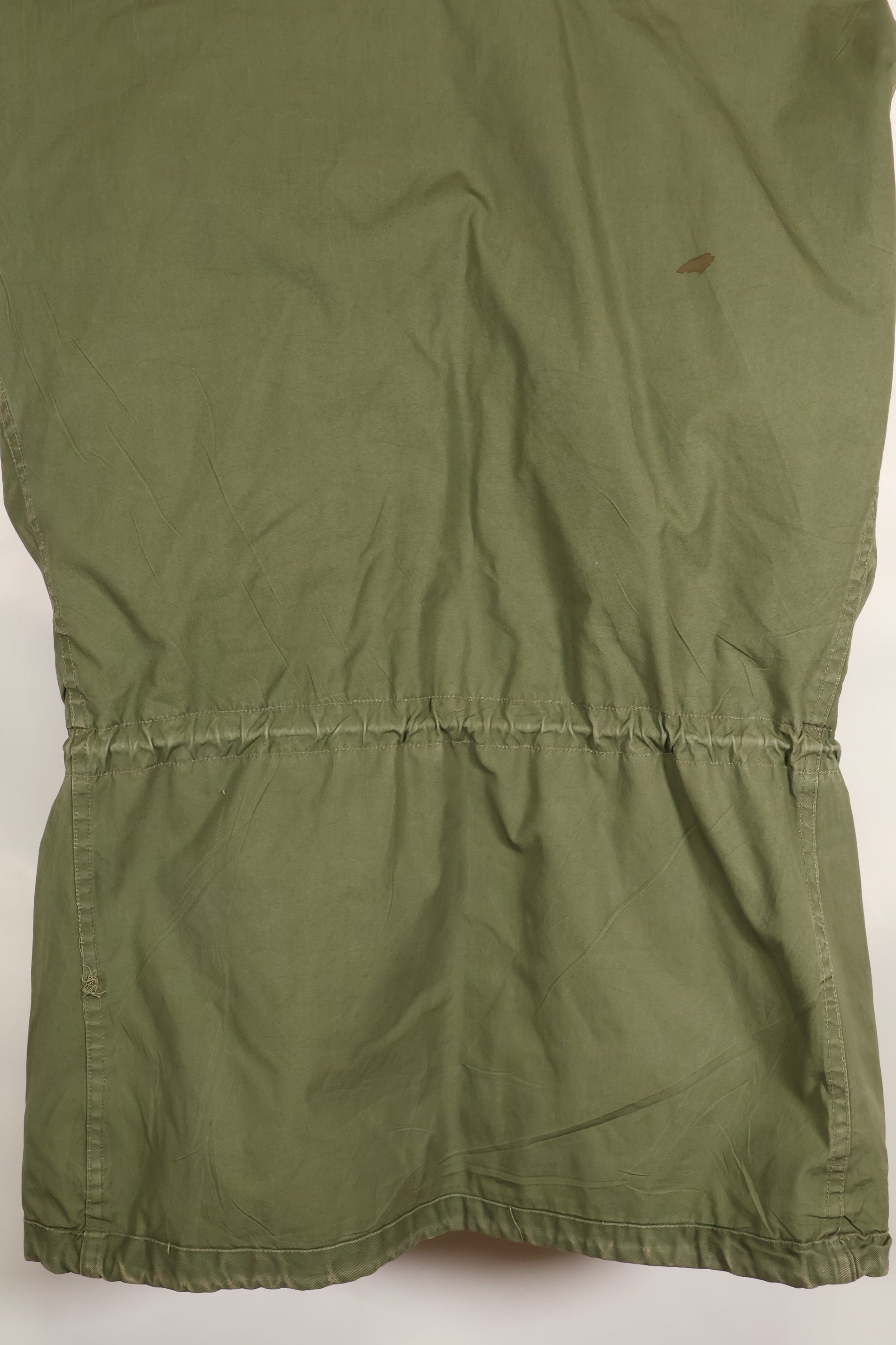 1960 Contract S-S U.S. Army M51 Field Jacket, stained, used.