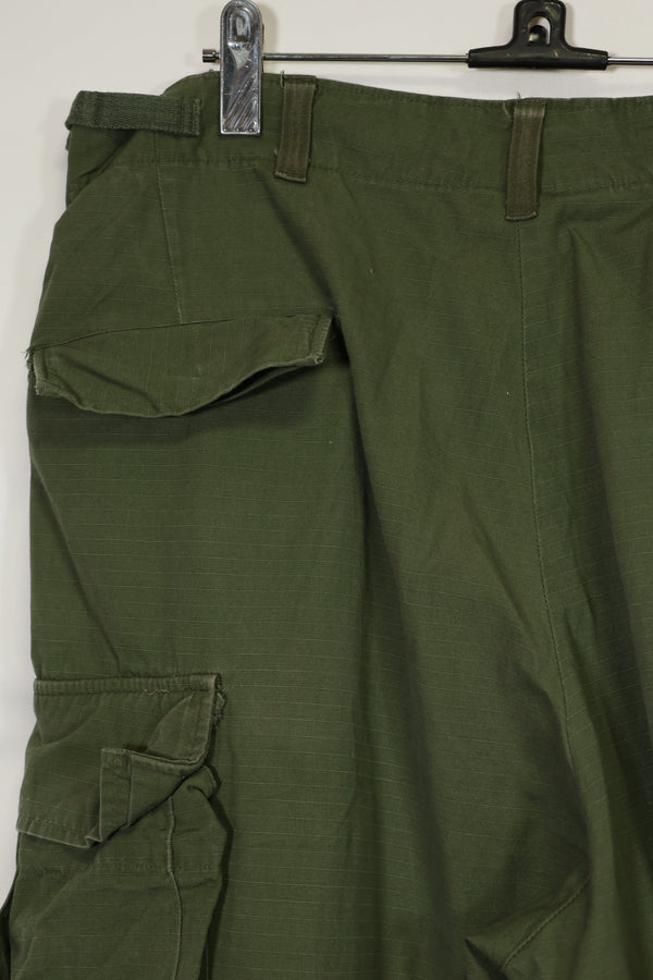 1967 Contract 4th Model Ripstop Jungle Fatigue Pants L-L Used