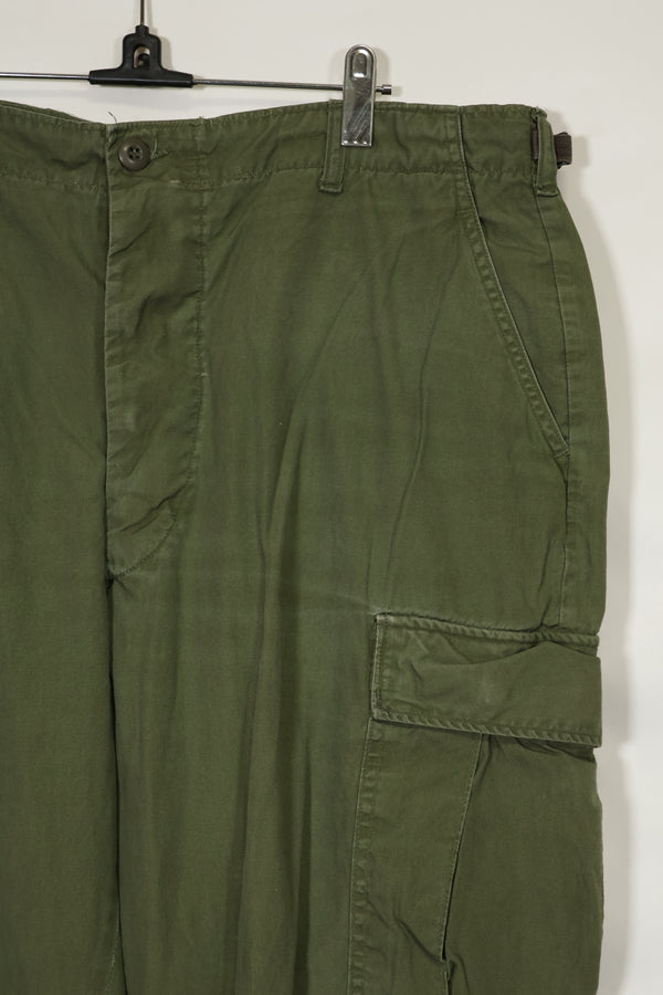 Estimated 1967 Contract 3rd Model Non Ripstop Jungle Fatigue Pants X-L-R Used