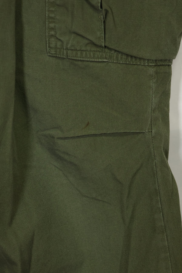 Estimated 1967 Contract 3rd Model Non Ripstop Jungle Fatigue Pants X-L-R Used