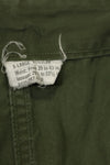 Estimated 1967 Contract 3rd Model Non Ripstop Jungle Fatigue Pants X-L-R Used