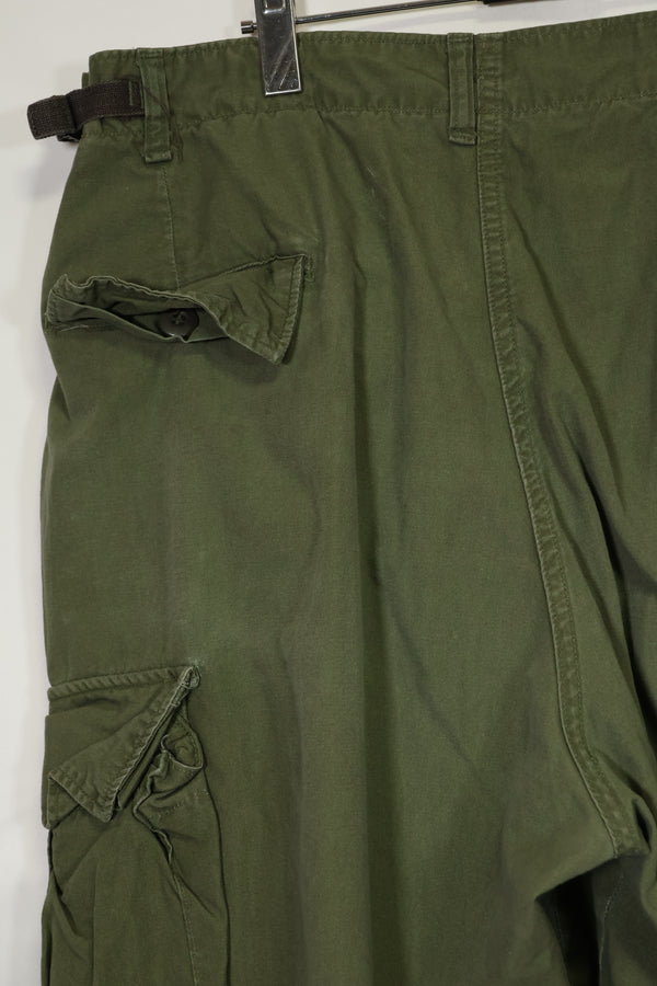 Estimated 1967 Contract 3rd Model Non Ripstop Jungle Fatigue Pants X-L-R Used