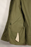 1967 Contract Lot M-R 2nd Model M65 Field Jacket Silver Zipper Used
