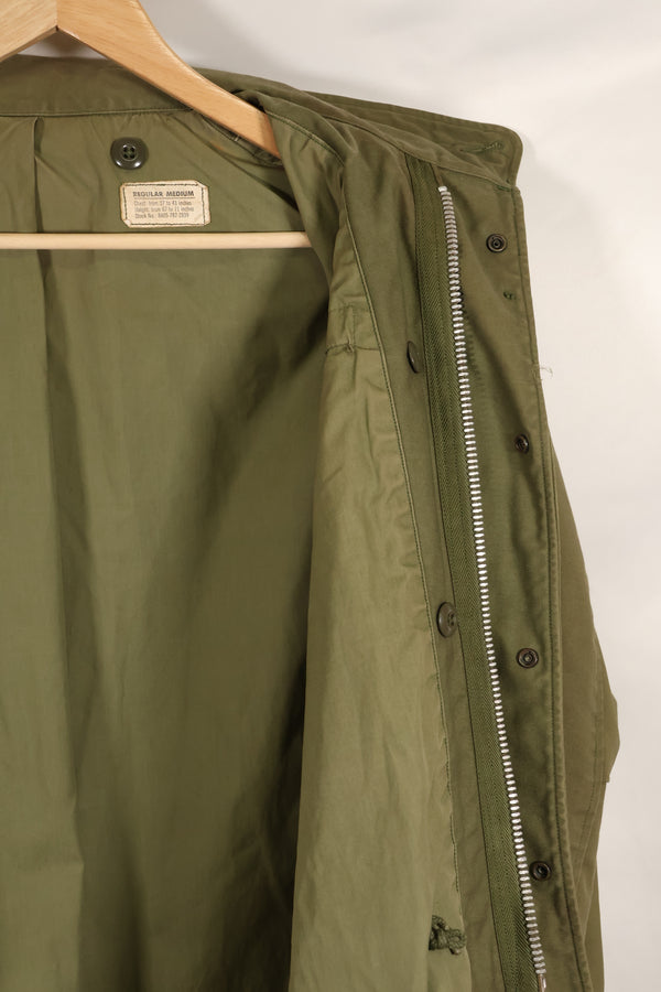 1967 Contract Lot M-R 2nd Model M65 Field Jacket Silver Zipper Used