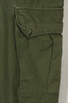 Estimated 1967 Contract 3rd Model Non Ripstop Jungle Fatigue Pants X-L-R Used