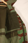 Real 1950s West German Airborne Jacket, splinter pattern, zipper malfunction, used.