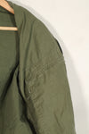 Real U.S. Army OG-107 PX utility shirt made by Poplin, used, patch retrofitted.