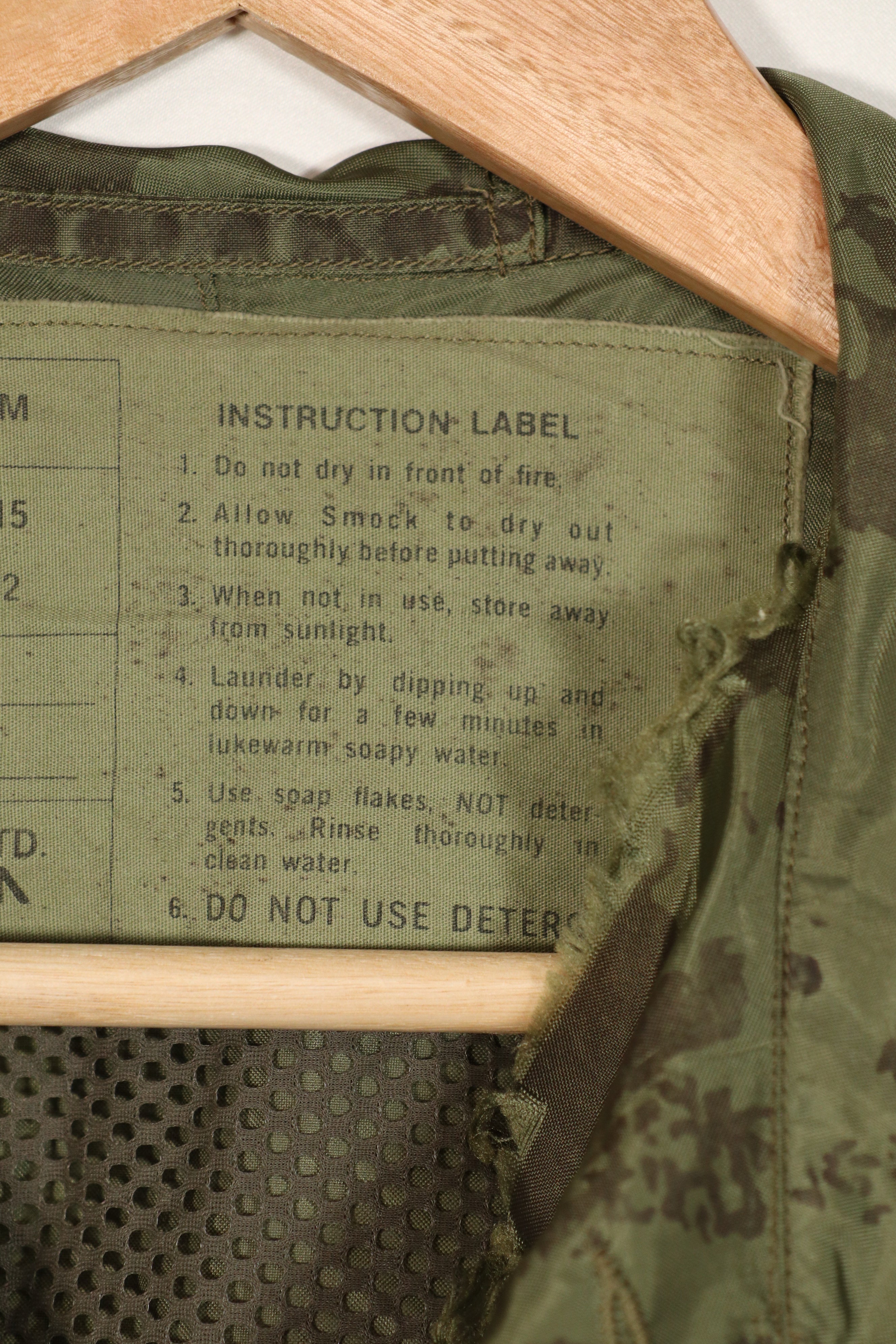 Real 1967 Australian Army raincoat, used, faded, used, B