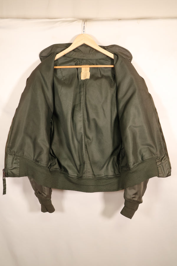 Estimated 1983 Contract, LARGE, U.S. Navy, CWU-45P Flight Jacket with Pleats, Used