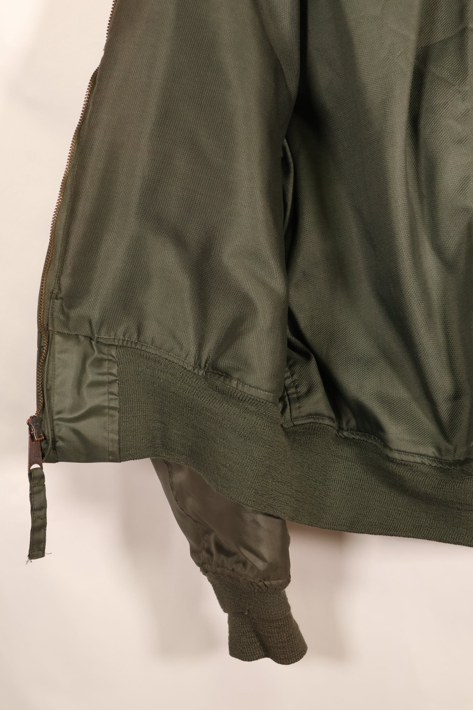 Estimated 1983 Contract, LARGE, U.S. Navy, CWU-45P Flight Jacket with Pleats, Used