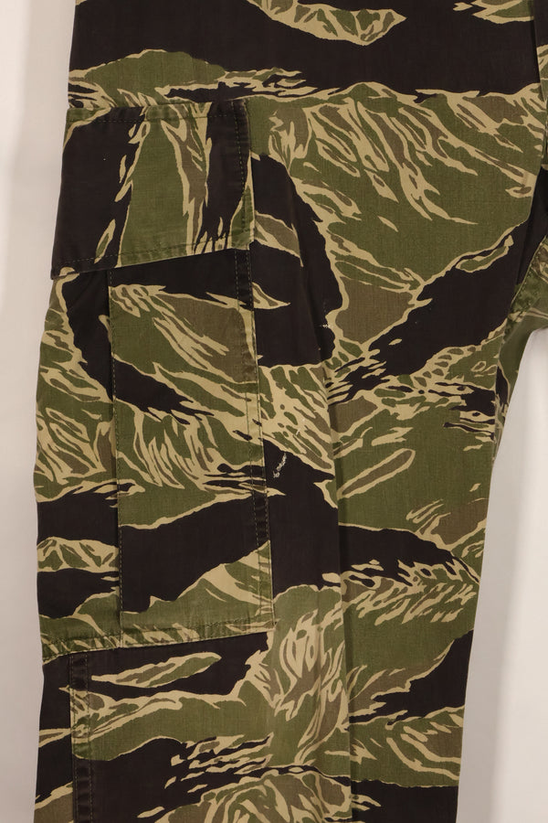 1960s lightweight fabric Okinawa Tiger jungle fatigues cut pants, used.