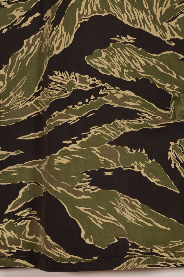 1960s lightweight fabric Okinawa Tiger jungle fatigues cut jacket, used.