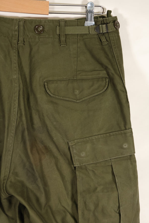 1951 Contract S-R M51 Cotton Field Pants with suspenders, used.