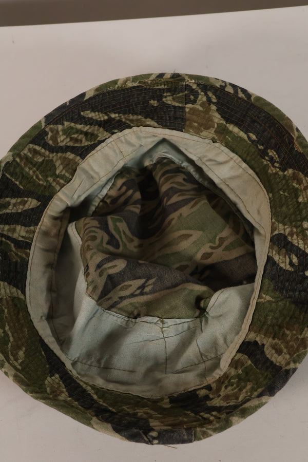 Late 1960's Late War Pattern CIDG Pattern Locally Made Booney Hat Used