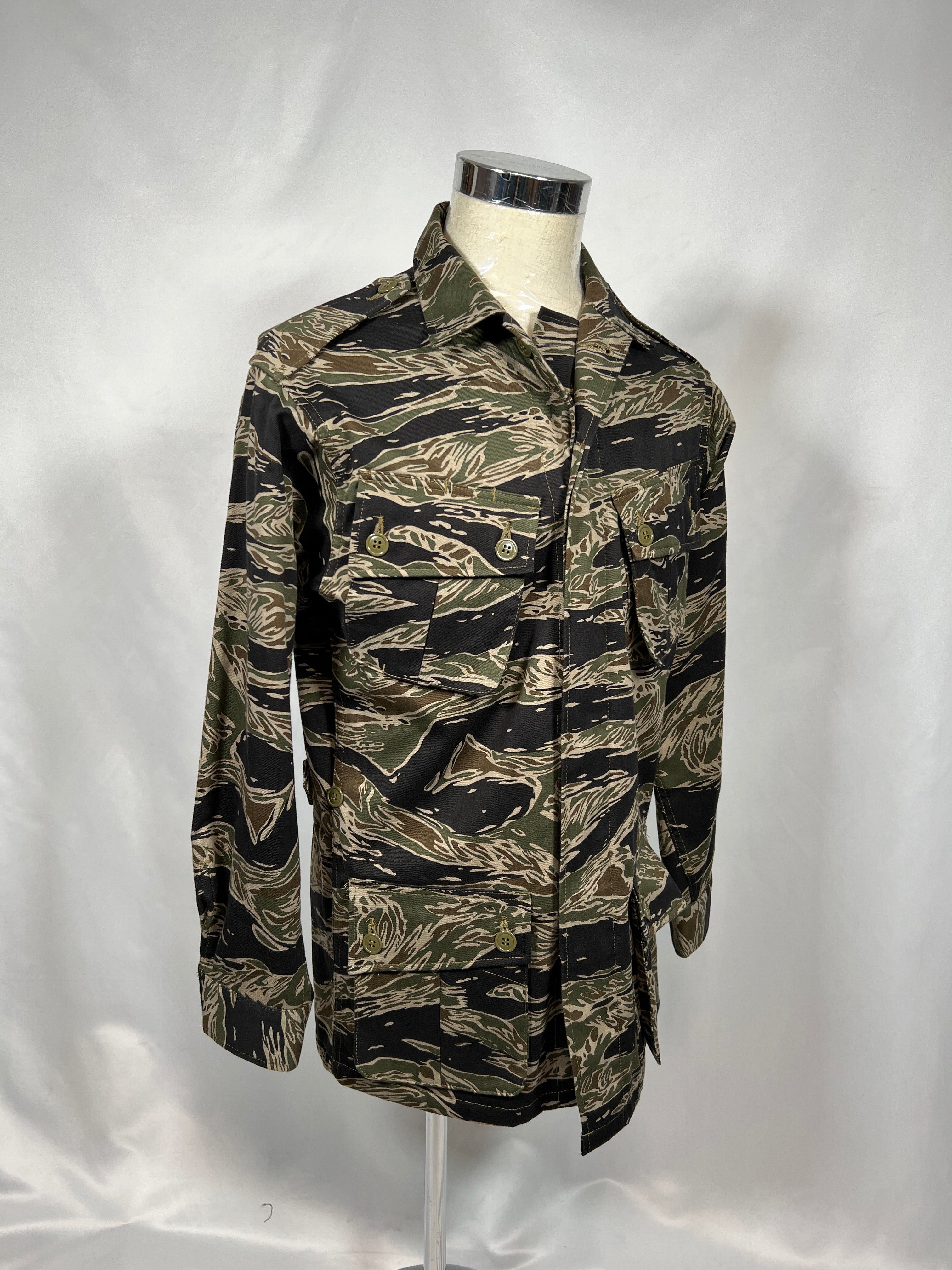 [Delivery in early March 2024]  MILITARIA 1911 Silver Tiger Stripe 1st Model Jungle Fatigue Jacket MADE IN JAPAN