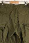 1974 Contract, M-R, Deadstock, U.S. Military, M65 Field Pants, Cargo Pants, Good Condition, NOS
