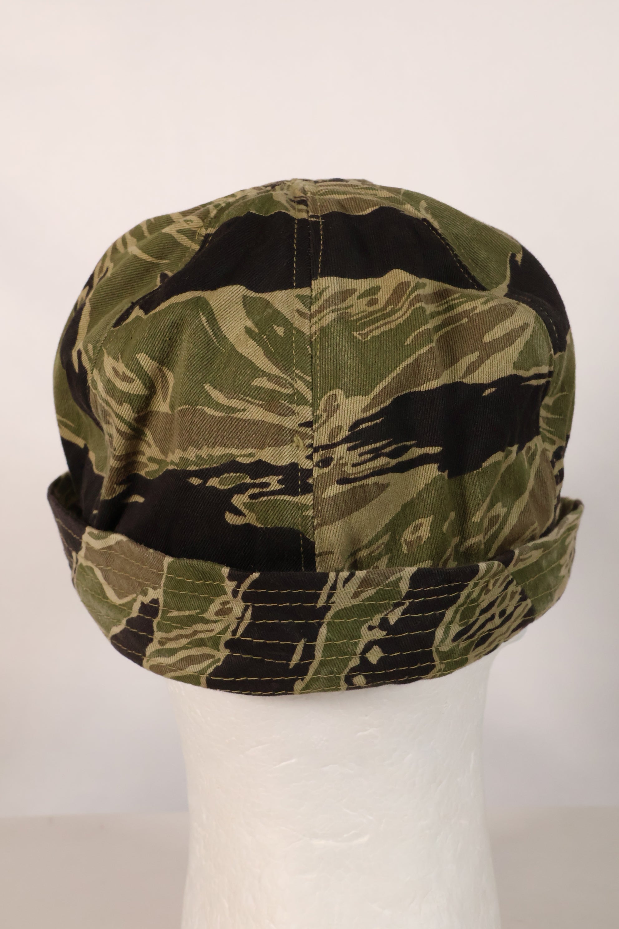 1960s Okinawa Tiger Pattern Locally Made Fishing Hat, Used