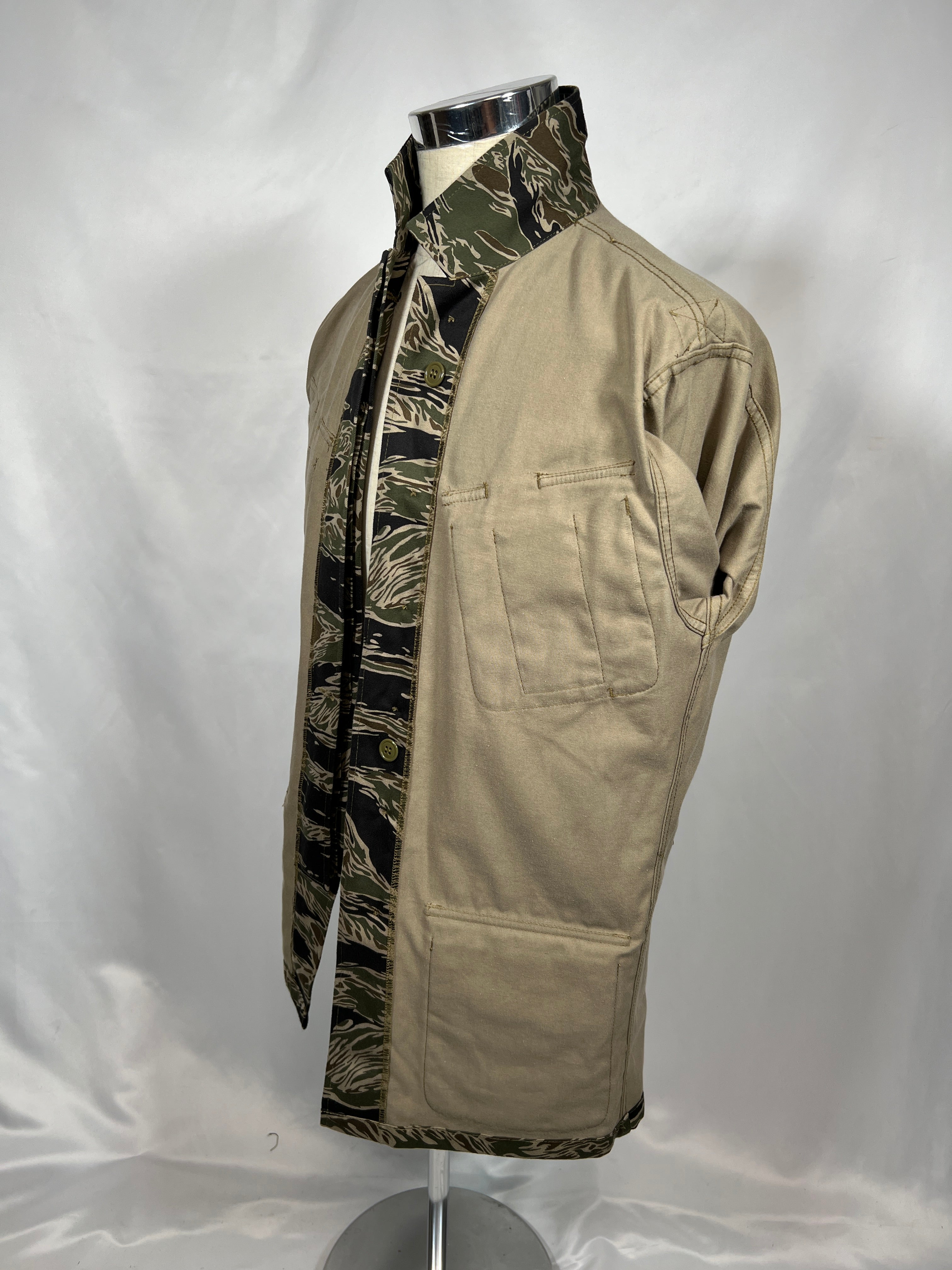 30% OFF [Delivery in early March 2024]  MILITARIA 1911 Silver Tiger Stripe 1st Model Jungle Fatigue Jacket MADE IN JAPAN