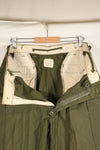 1967 Contract, M-R, Early Production, U.S. Military, M65 Field Pants, Cargo Pants, Hem Altered, Used