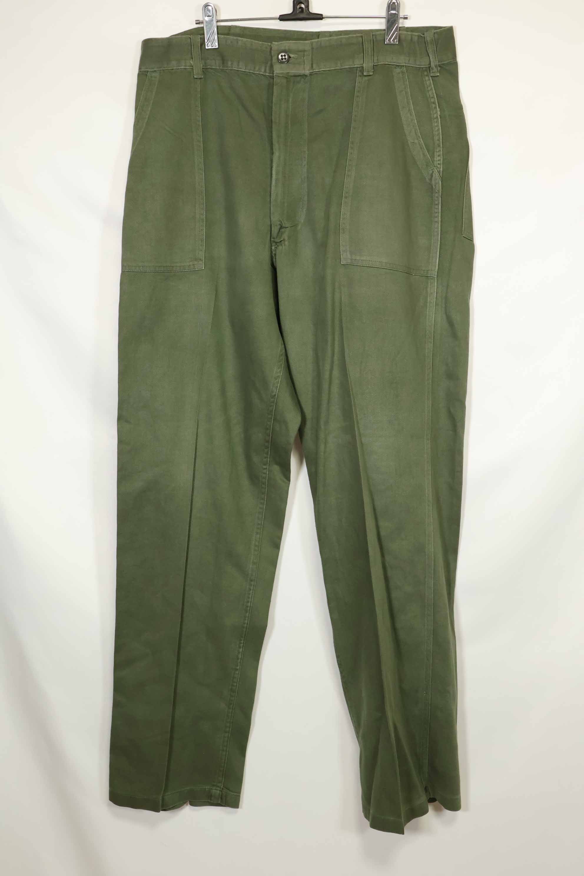 1960's lot OG-107 utility pants, baker pants, no size tag, used.