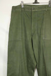 1960's lot OG-107 utility pants, baker pants, no size tag, used.