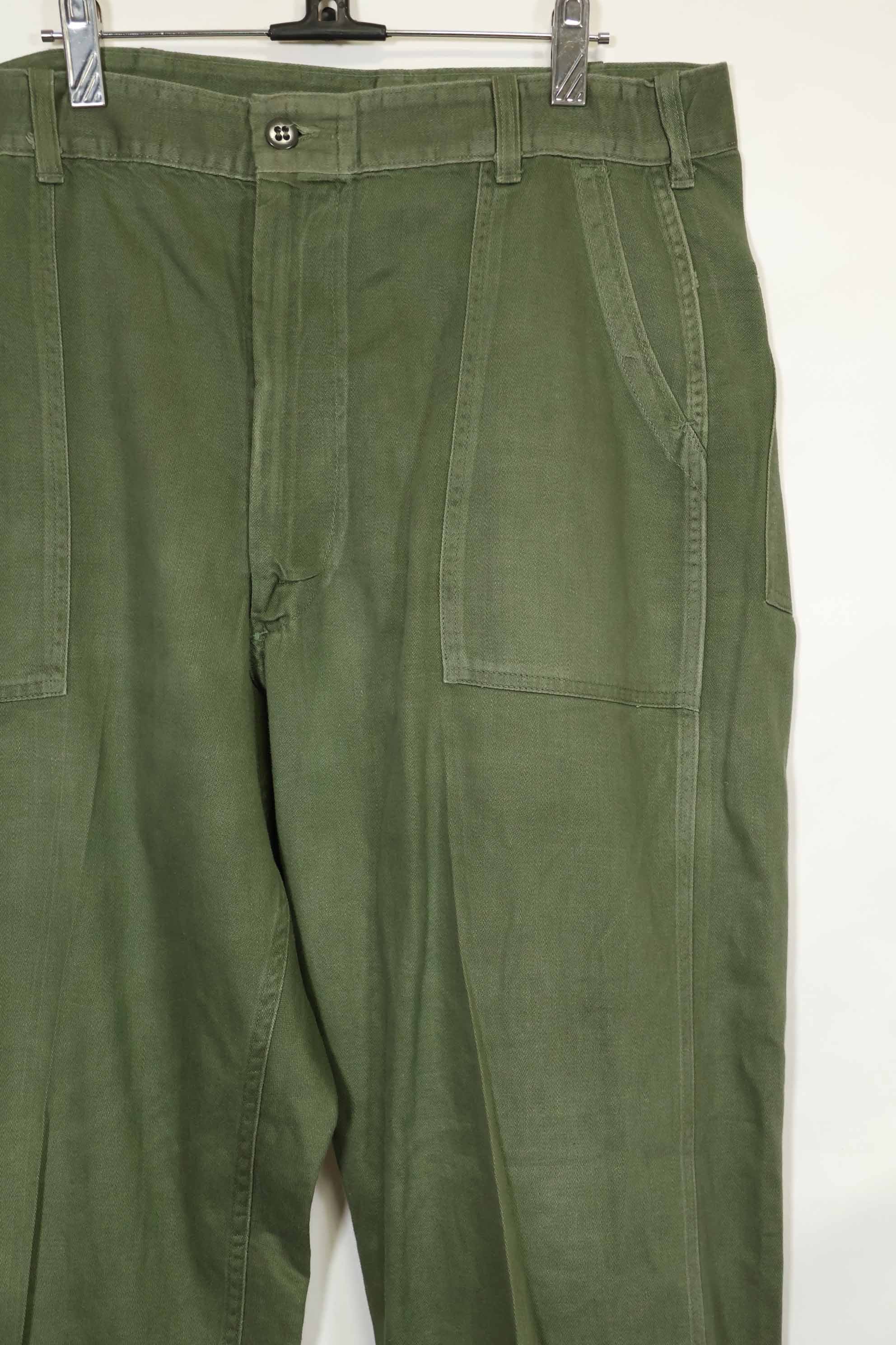 1960's lot OG-107 utility pants, baker pants, no size tag, used.
