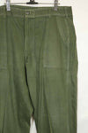 1960's lot OG-107 utility pants, baker pants, no size tag, used.