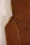 Civilian 1960s-70s sheepskin vest, used, scratches, stains.