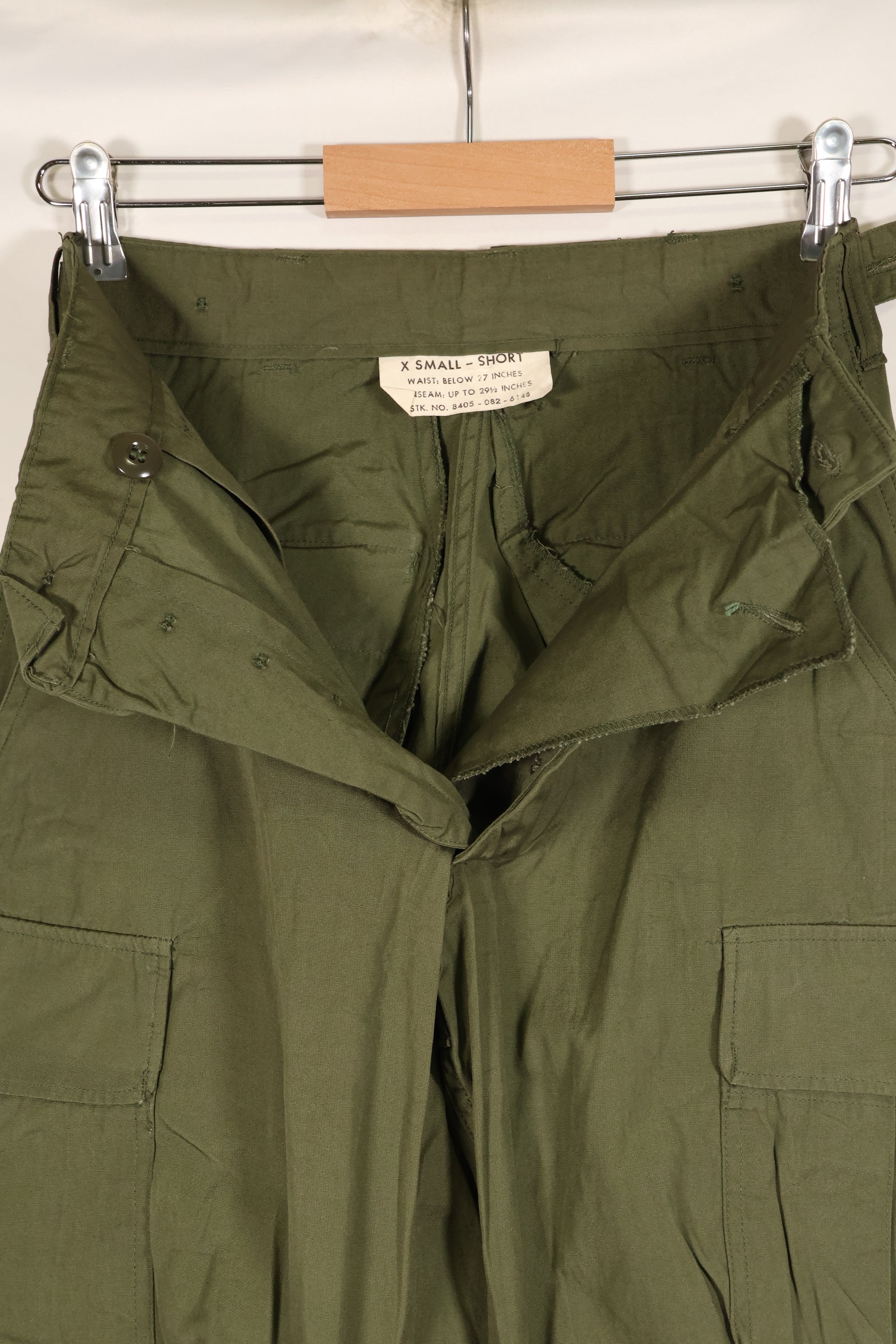 推定 1965年頃　X-S-S　アメリカ軍　2nd Model ジャングルファティーグ　パンツ　ほぼ未使用品