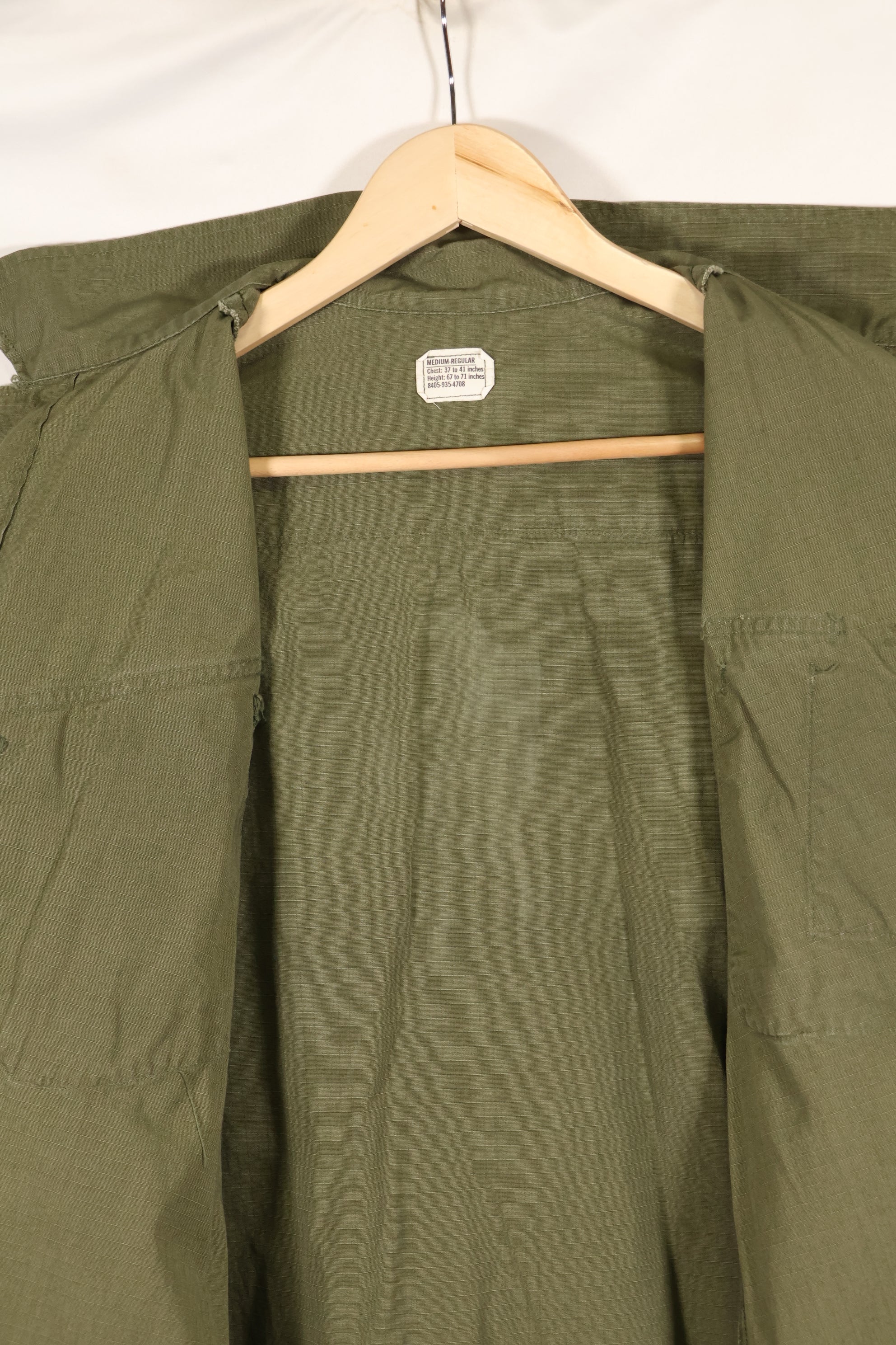 1968 Contract M-R Ripstop 4th Model Jungle Fatigue Jacket Used