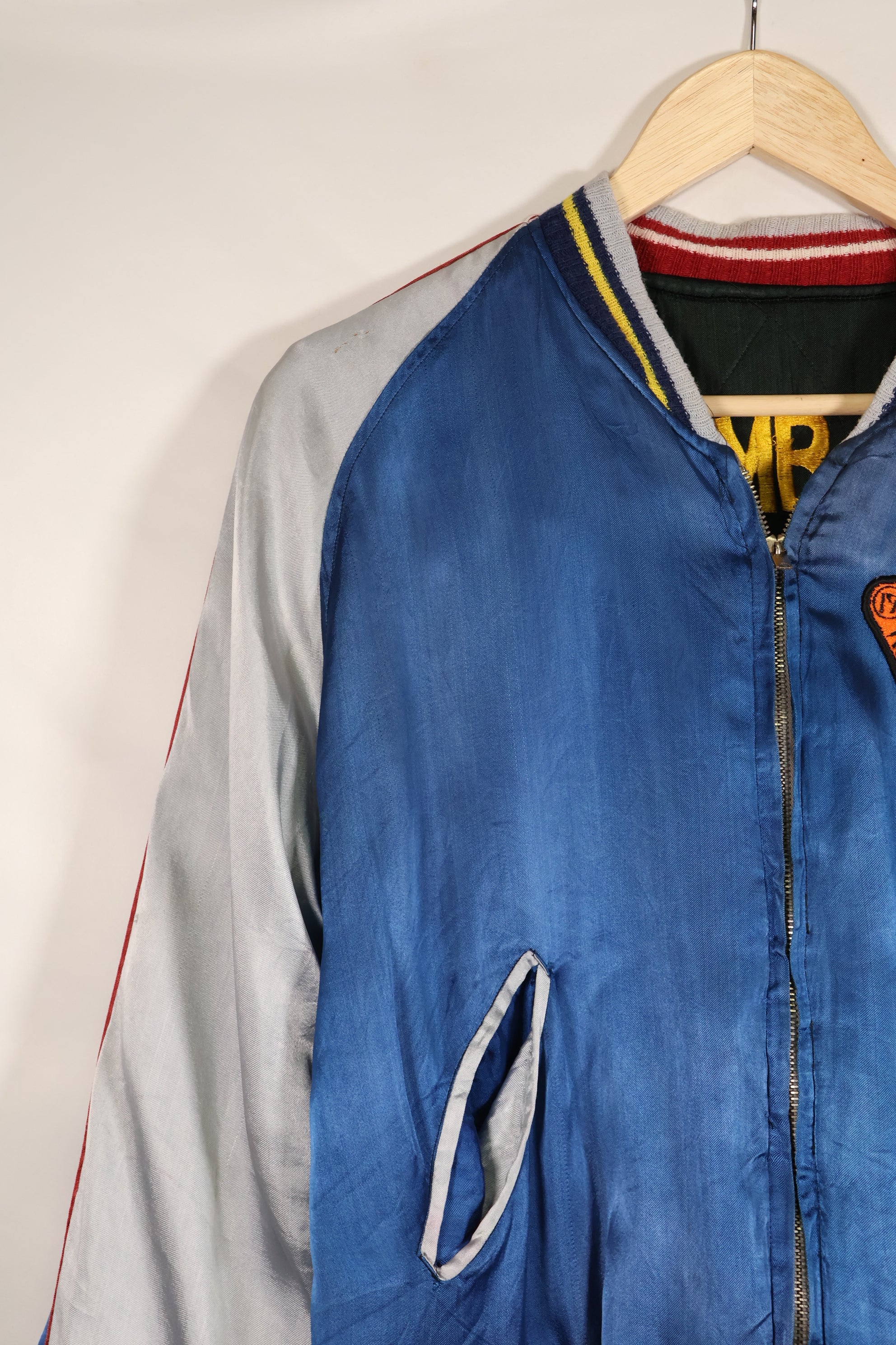 1950s U.S. Air Force 17th Bomb Wing Black Knights Korea Tour Jacket Used