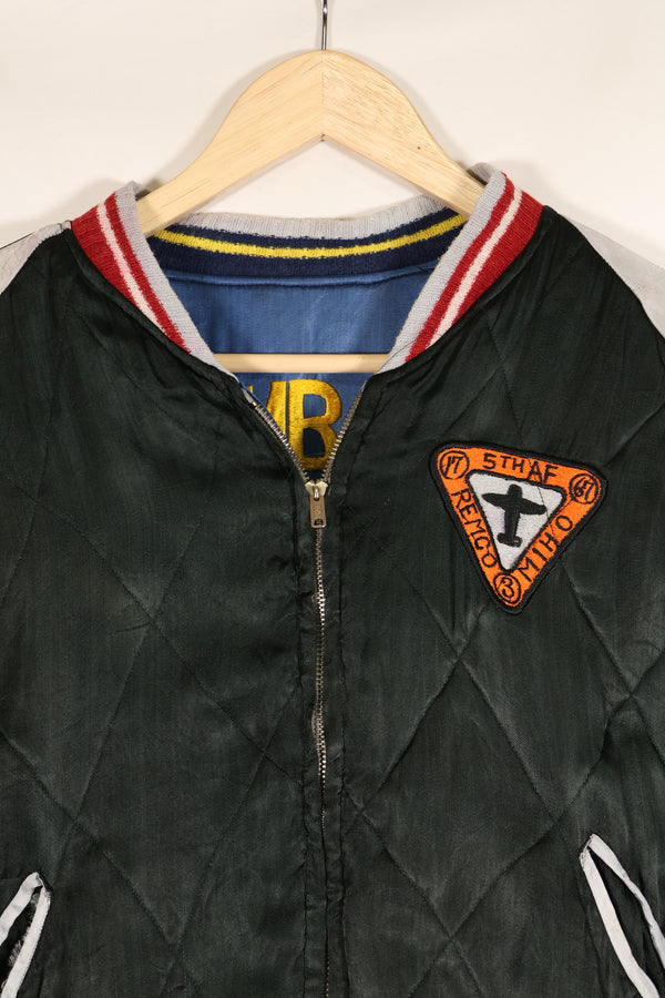 1950s U.S. Air Force 17th Bomb Wing Black Knights Korea Tour Jacket Used