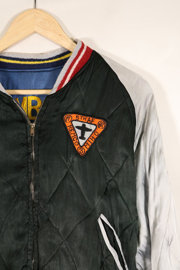 1950s U.S. Air Force 17th Bomb Wing Black Knights Korea Tour Jacket Used