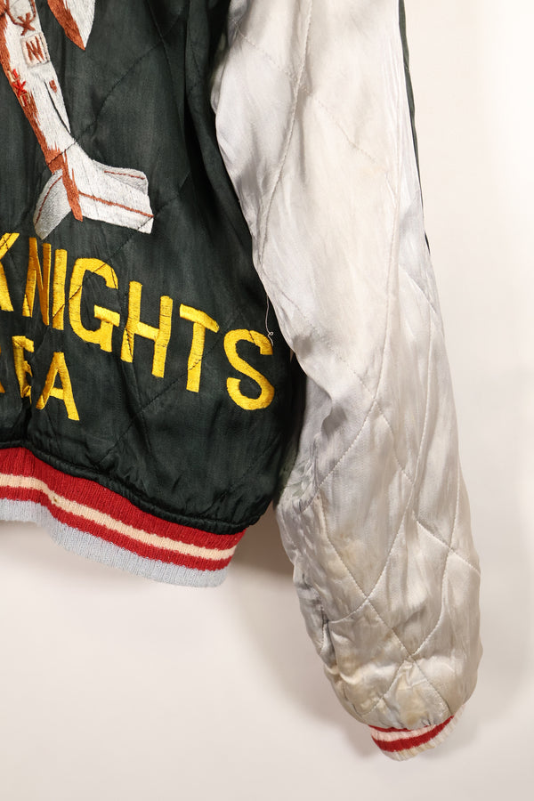 1950s U.S. Air Force 17th Bomb Wing Black Knights Korea Tour Jacket Used