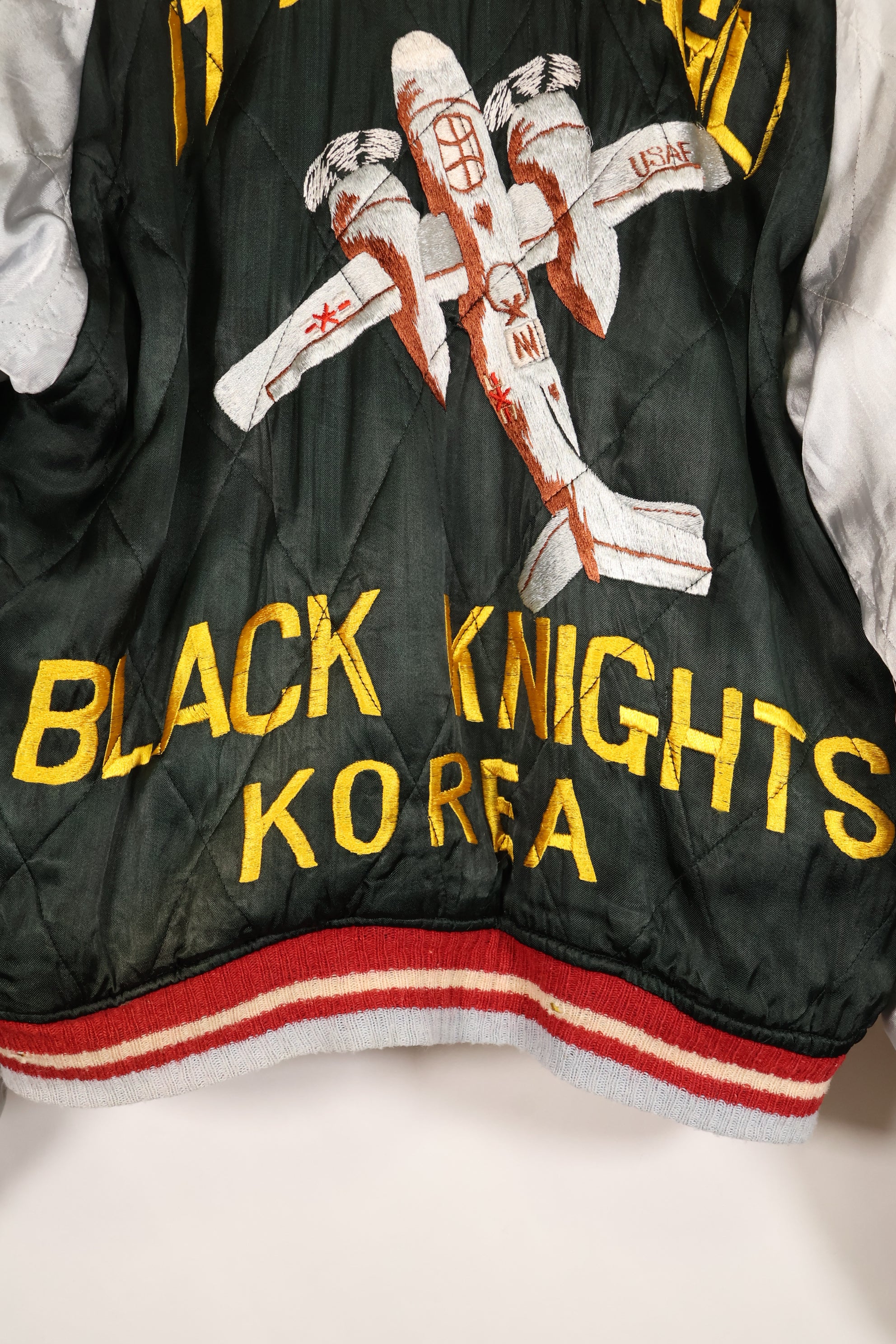 1950s U.S. Air Force 17th Bomb Wing Black Knights Korea Tour Jacket Used