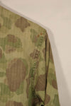 Real 1940s WWII U.S. Marine Corps P44 Frogskin Camouflage Jacket, used.