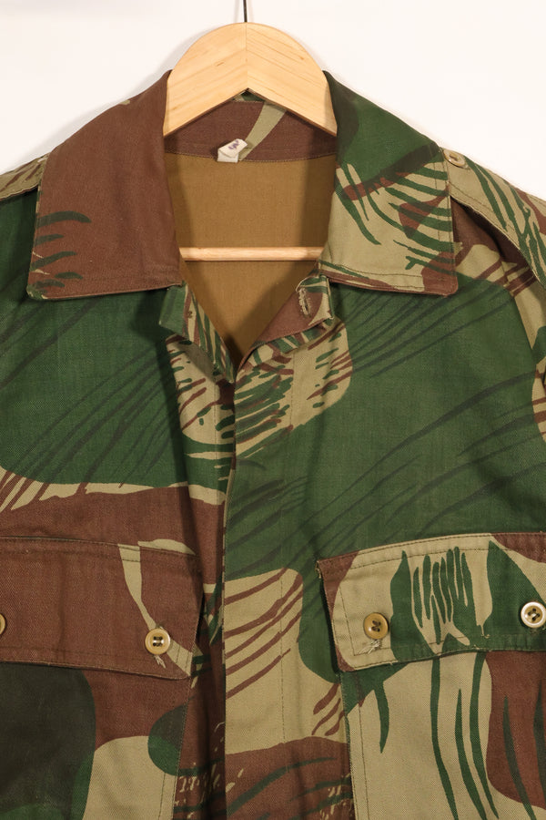 Real Rhodesian Army Rhodesian camouflage 4 pocket jacket, faded, used.
