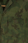 Real 1960s ARVN locally made camouflage shirt, worn, used.