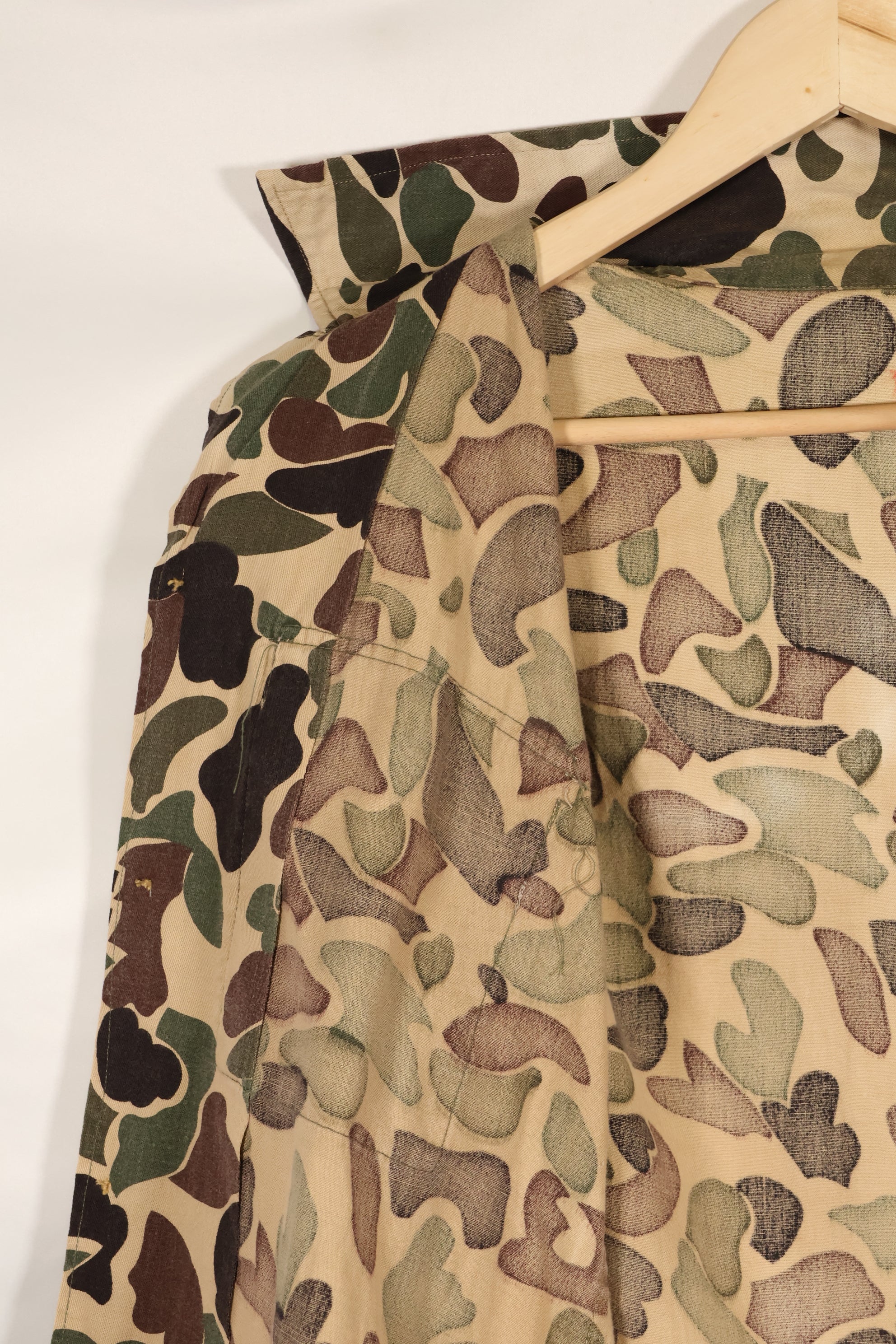 Real U.S. Army CIDG Beogum camo shirt, light fabric, good condition.