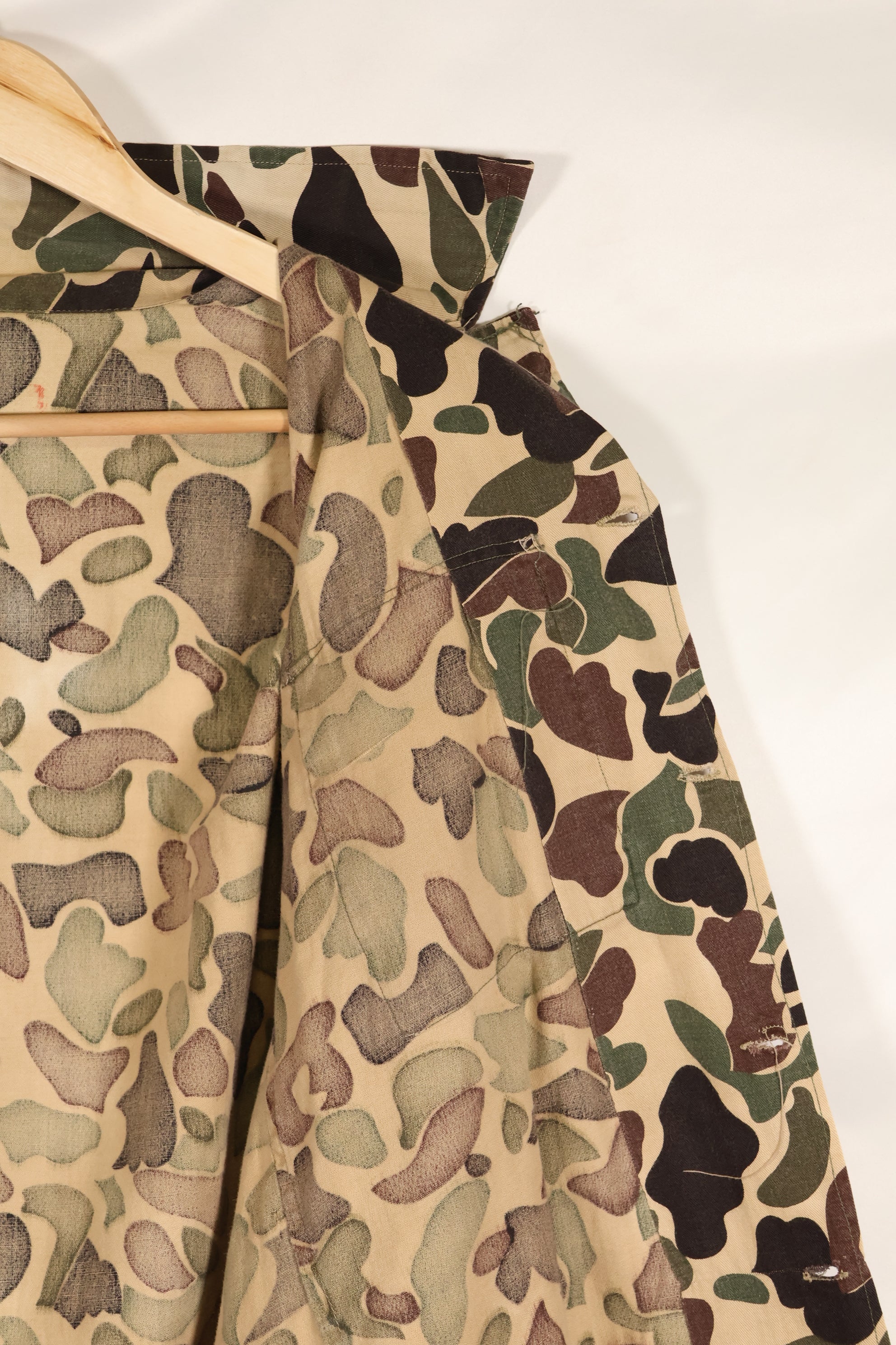 Real U.S. Army CIDG Beogum camo shirt, light fabric, good condition.