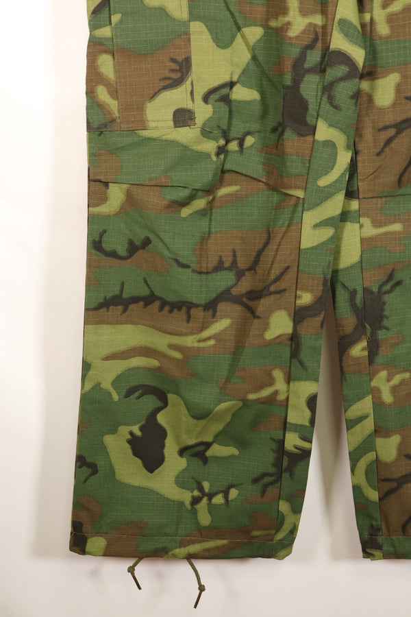 1968 Contract, S-R, Ripstop Fabric, ERDL Leaf Camo, Fatigue Pants, Good Condition, Used