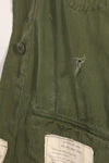 Estimated circa 1965 S-R 2nd Model Jungle Fatigue Jacket, used with holes.