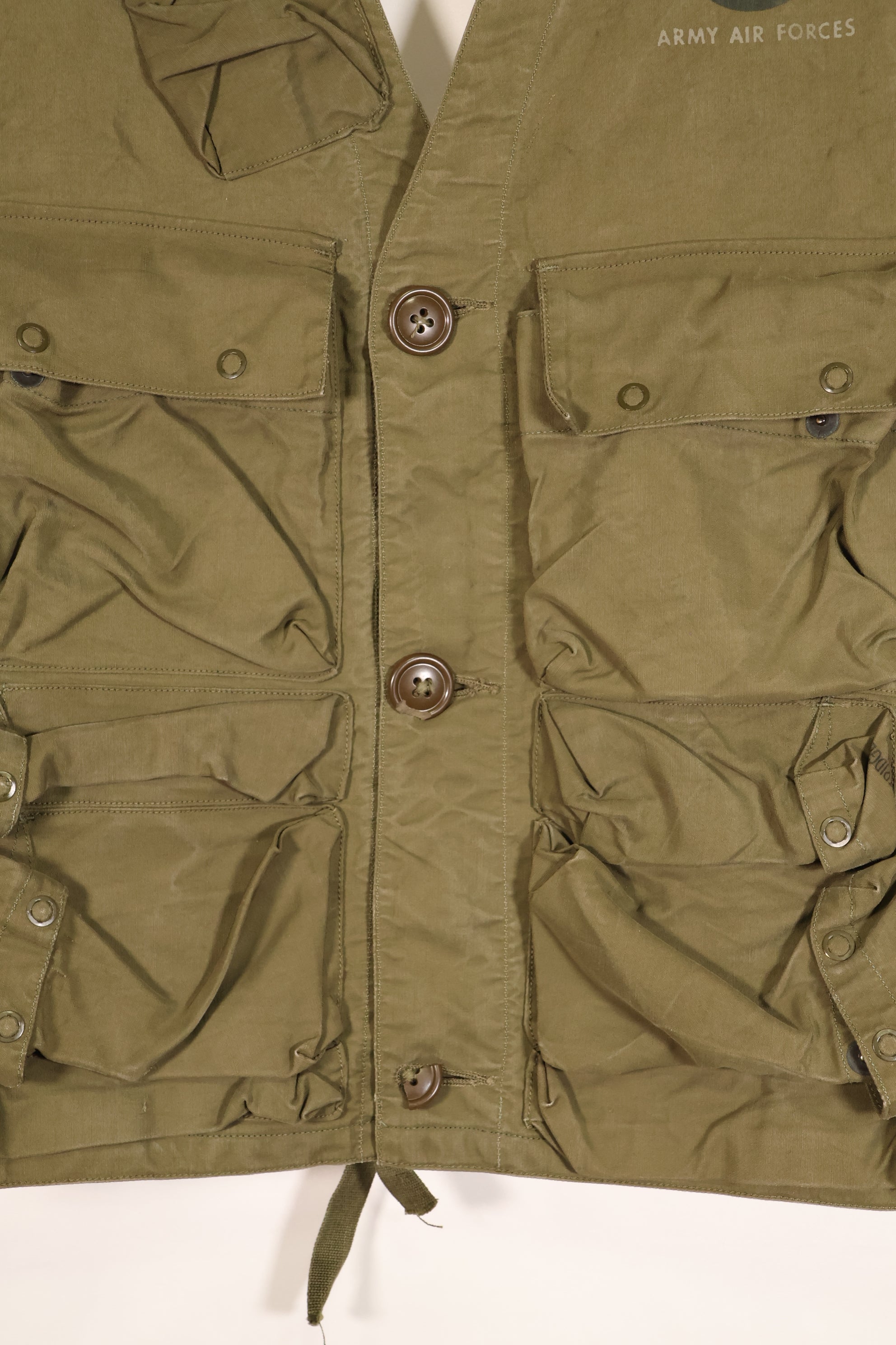 1940年代　アメリカ陸軍航空隊　USAAF　C-1　サバイバルベスト　フリーサイズ　中古品