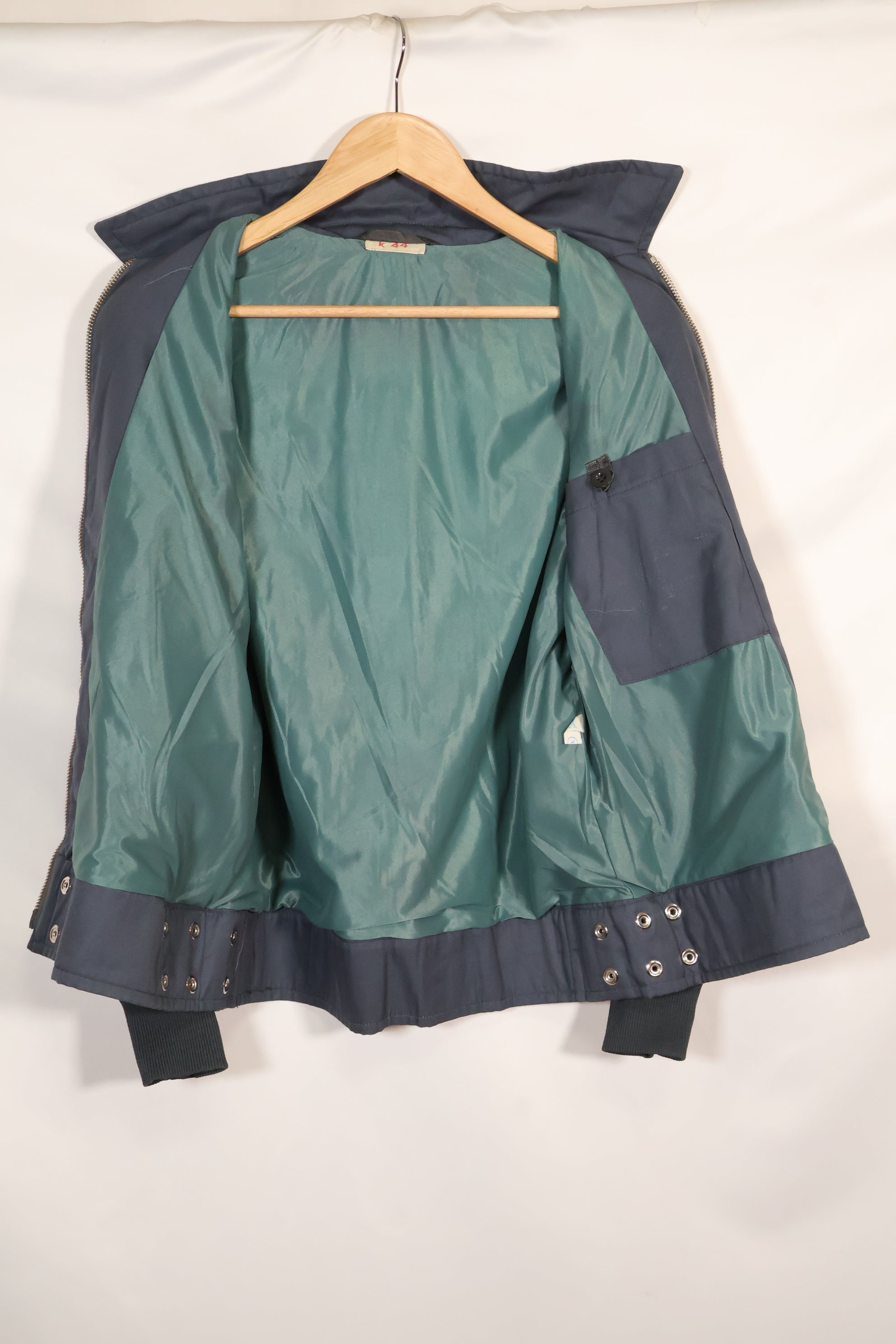 1970s East German military summer flight jacket, privately procured, used.