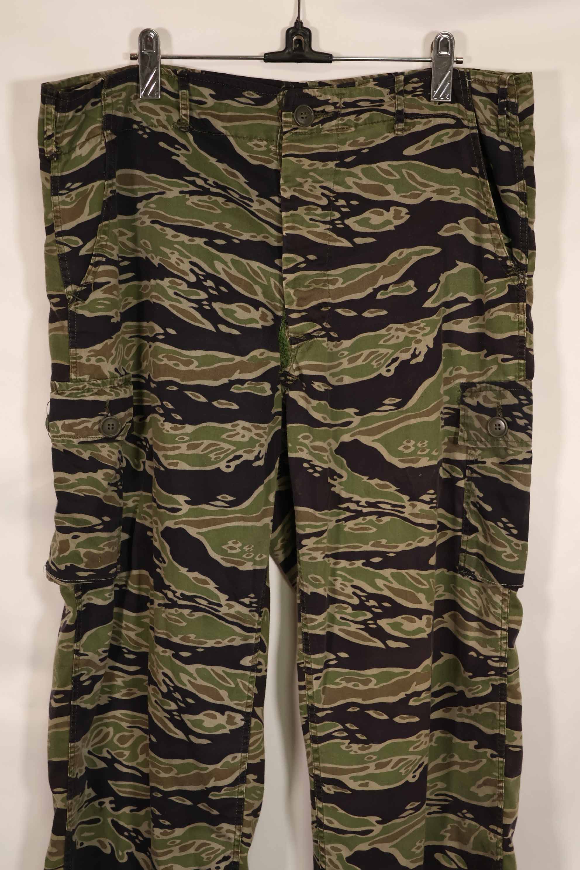 Real Late War Pattern Tiger Stripe Pants US-L Used