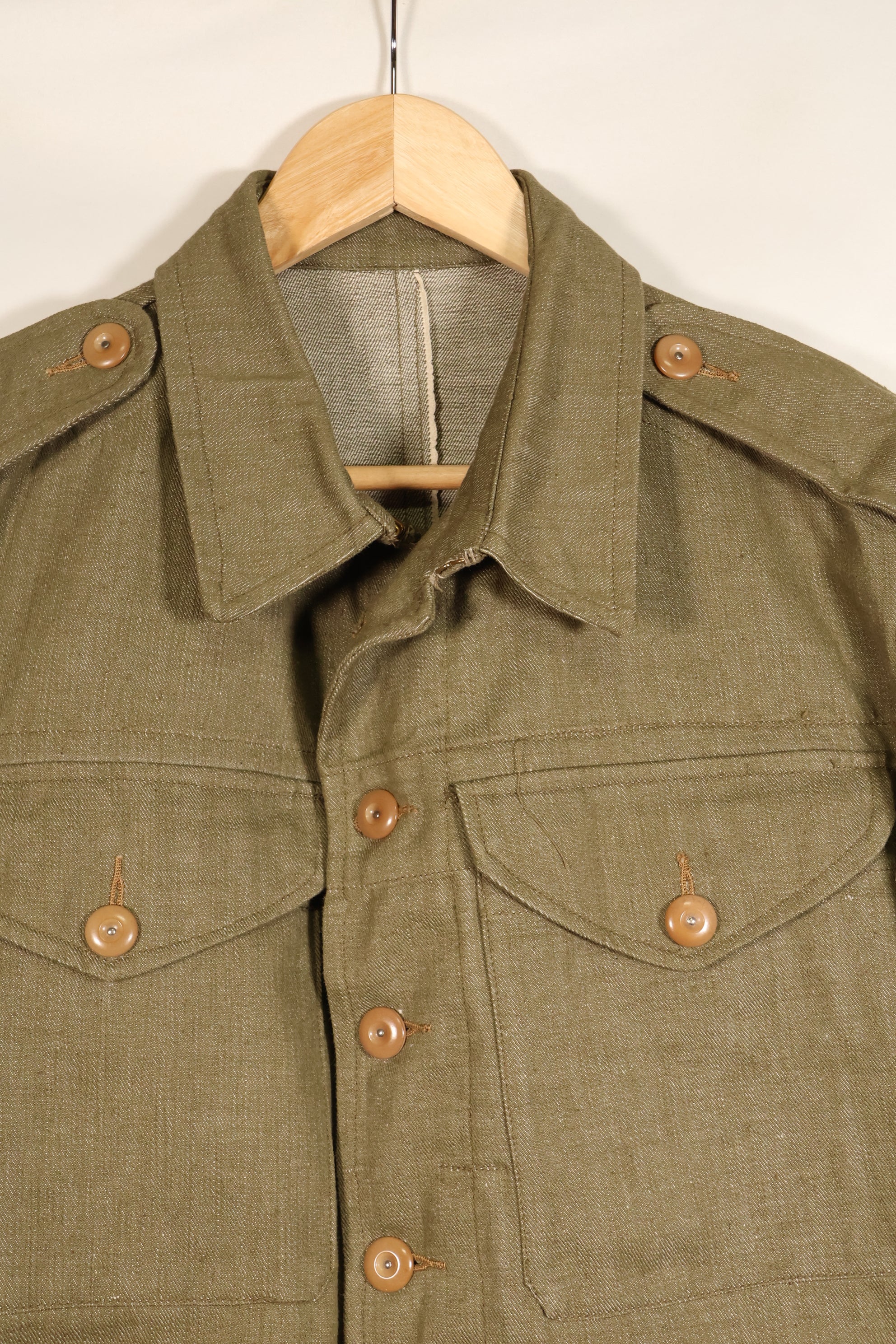 1950年代　サイズ No.7　イギリス軍　陸軍　バトルドレス　コットンデニムジャケット　短ジャケット　中古品